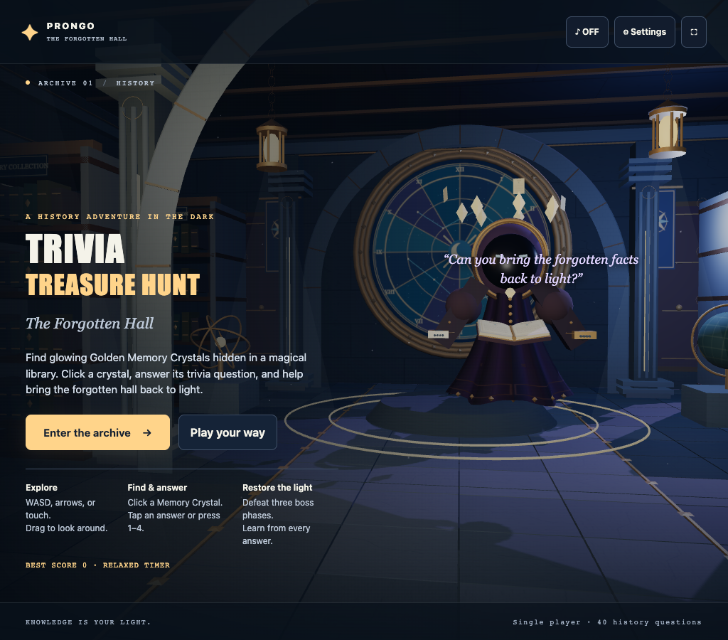 Trivia Treasure Hunt: The Forgotten Hall game thumbnail
