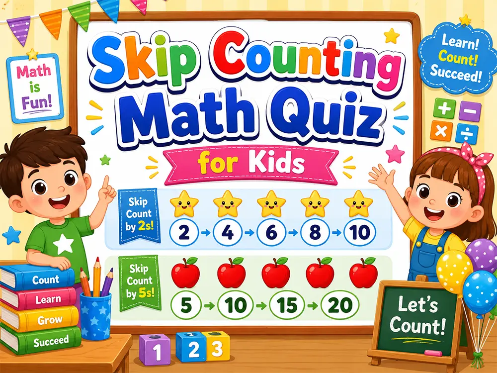 Skip Counting Math Quiz for Kids - Prongo.com
