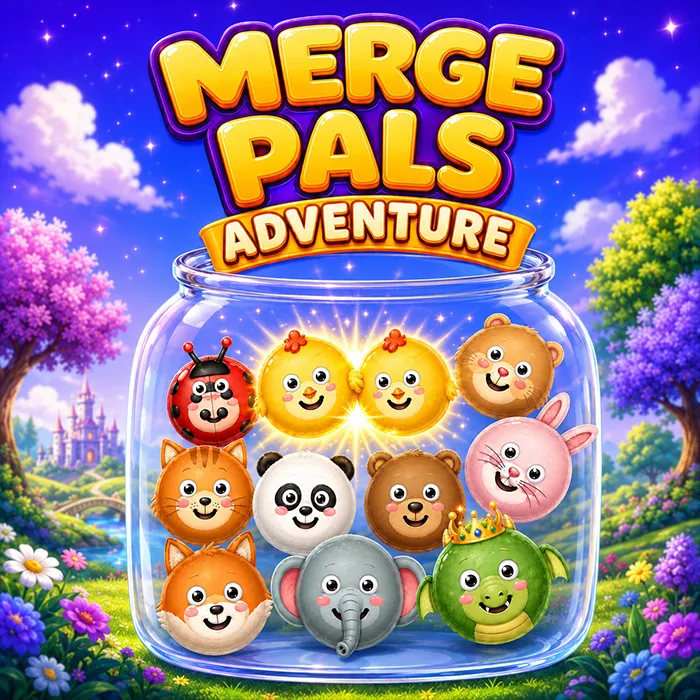 Merge Pals Adventure: Free Animal Merge Game for Kids game thumbnail