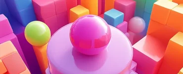 a group of colorful cubes