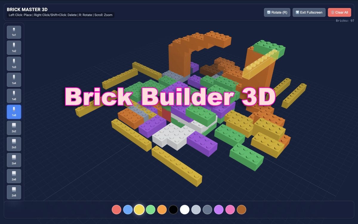 Virtual Brick Builder 3D - Prongo.com