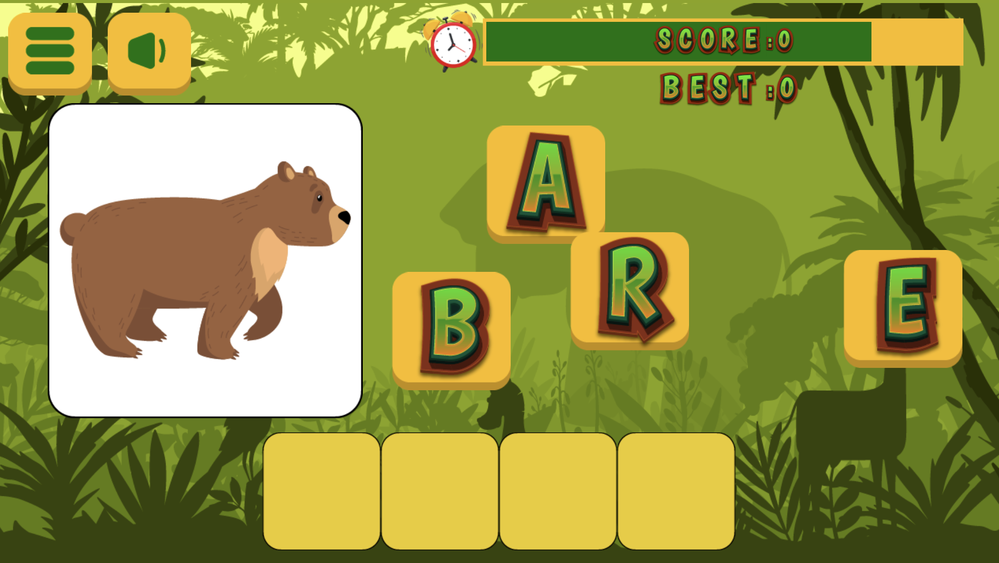 Image Animal spelling game for kids